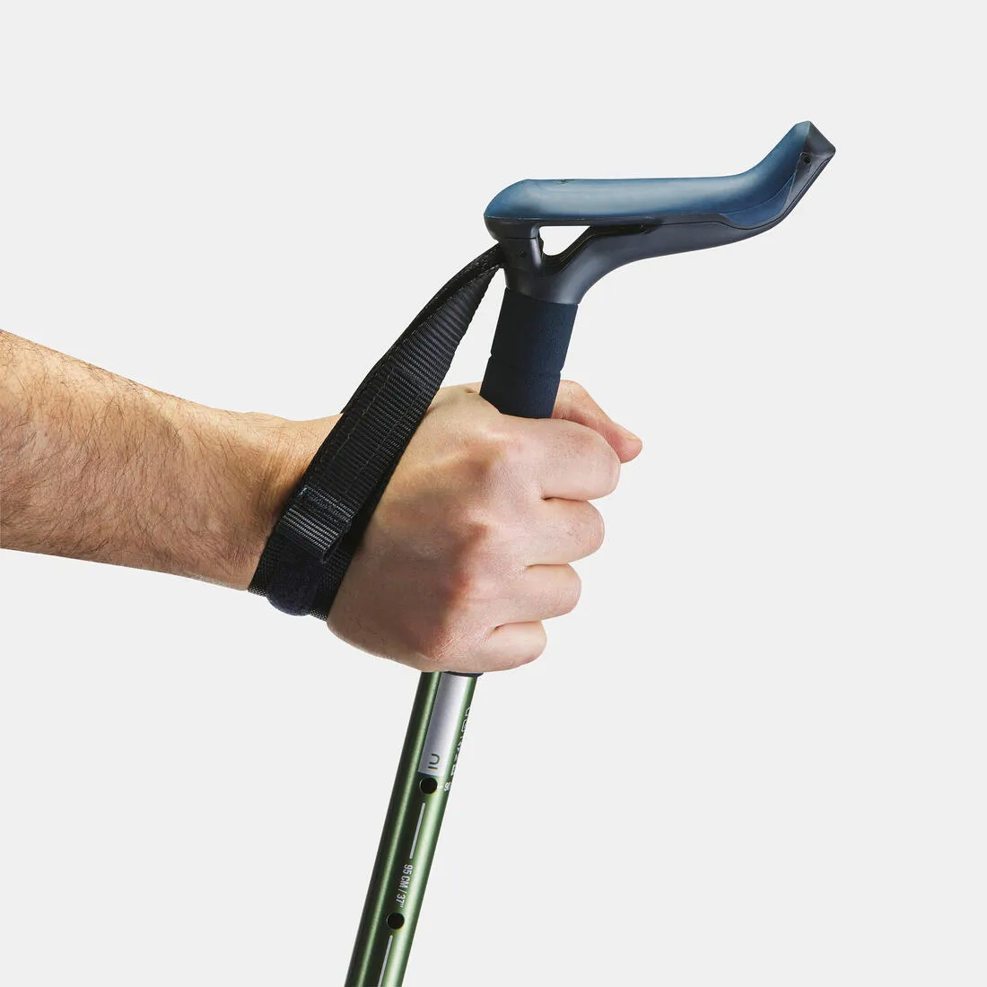 1 bâton canne de randonnée - MT100 Ergonomique vert