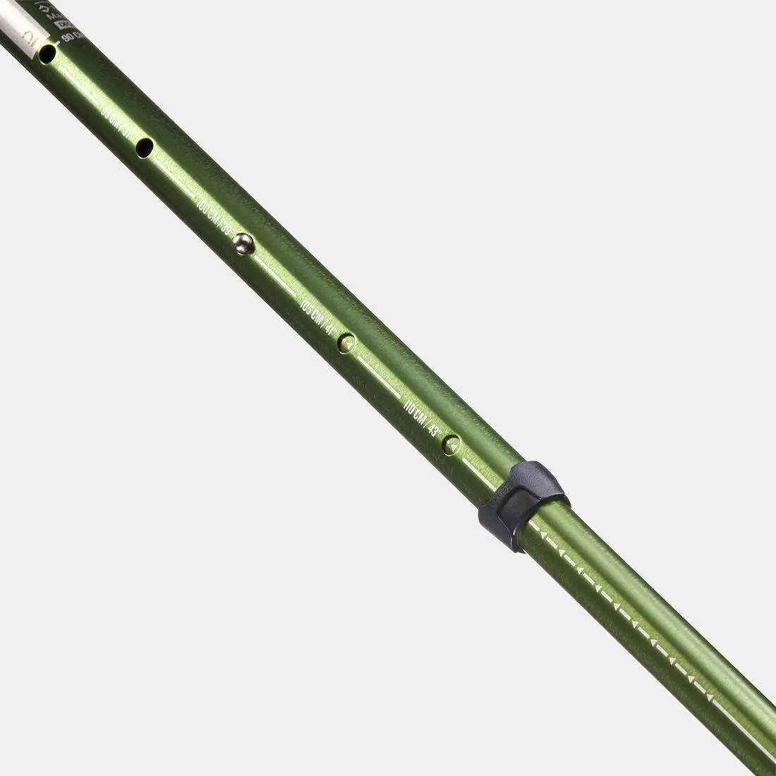 1 bâton canne de randonnée - MT100 Ergonomique vert