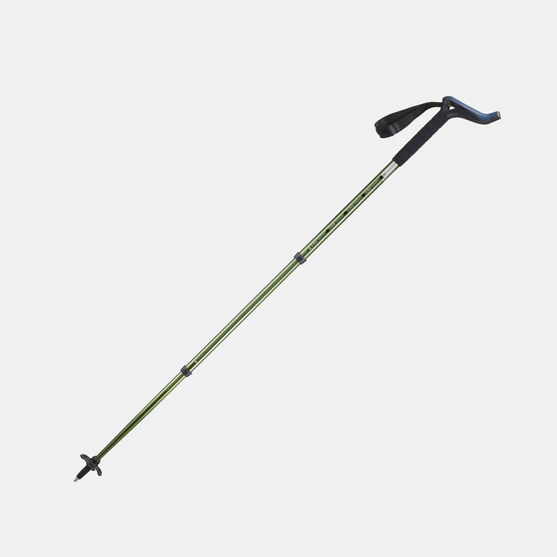 1 bâton canne de randonnée - MT100 Ergonomique vert