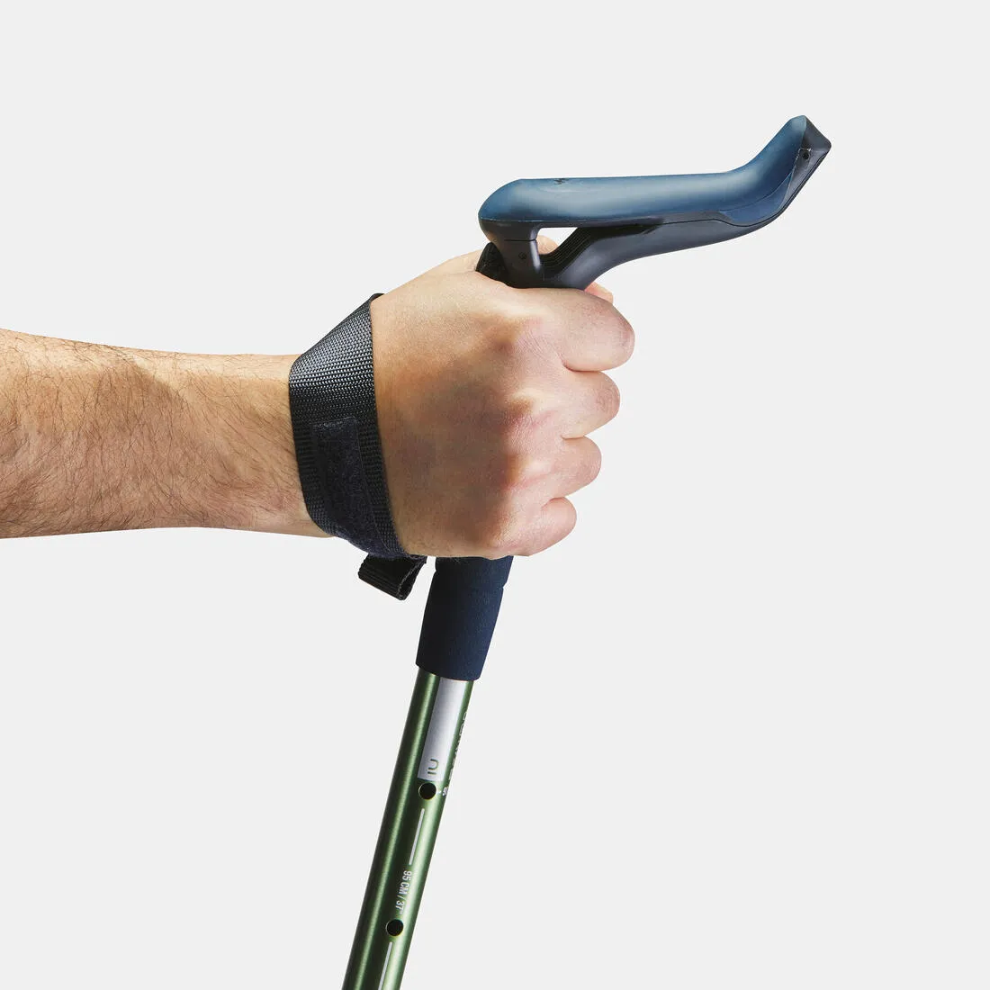 1 bâton canne de randonnée - MT100 Ergonomique vert
