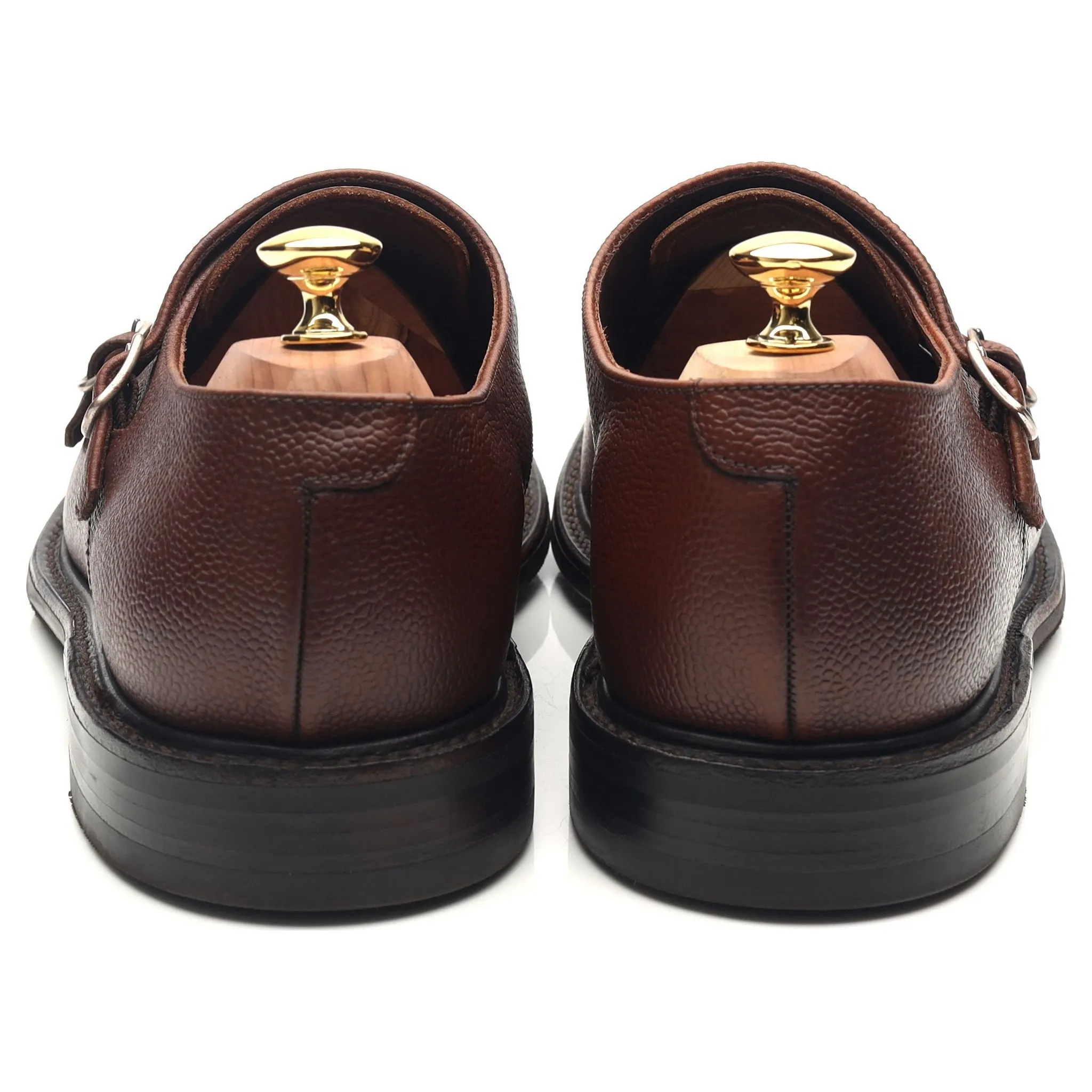 1880 'Benedict' Dark Brown Leather Double Monk Strap UK 11 F
