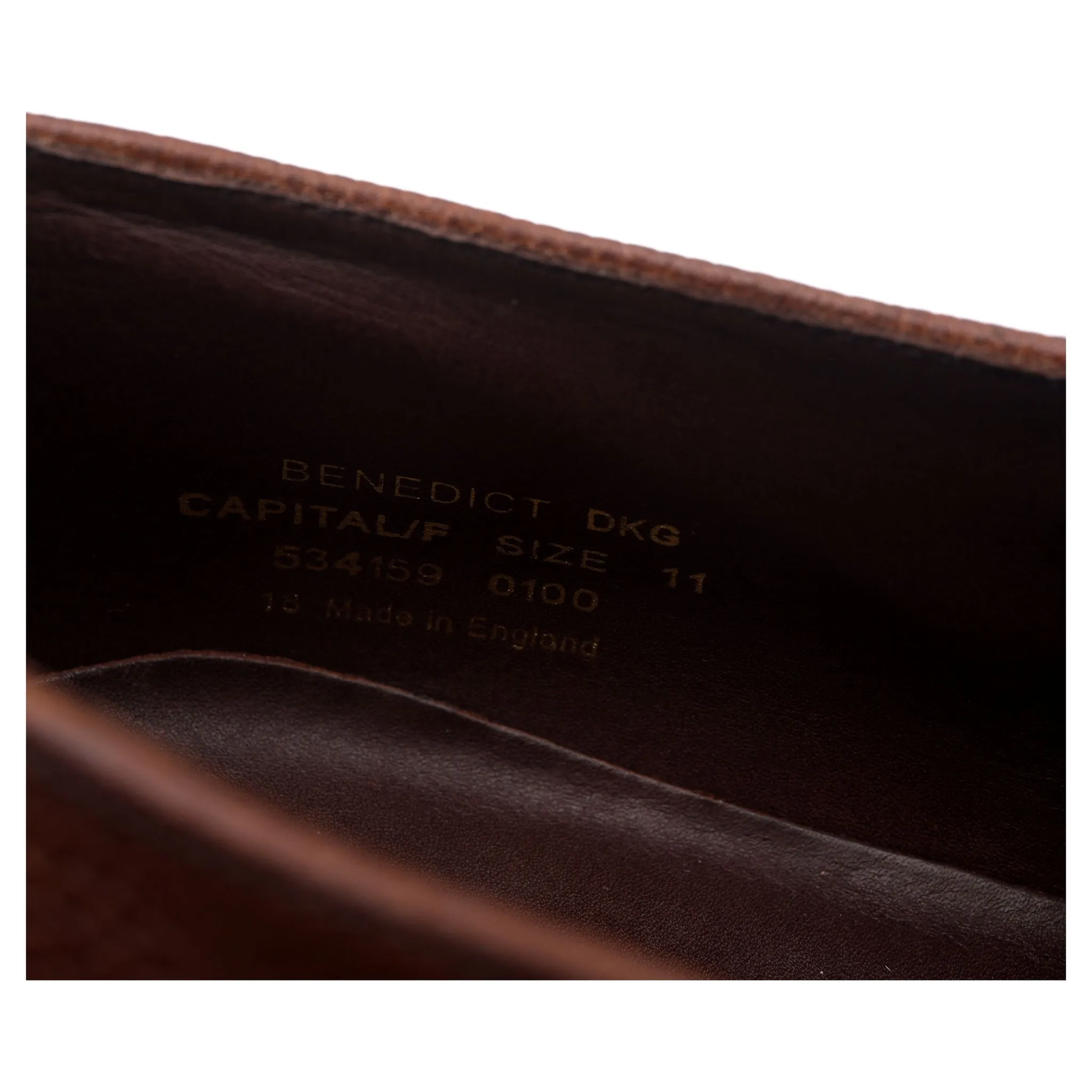 1880 'Benedict' Dark Brown Leather Double Monk Strap UK 11 F