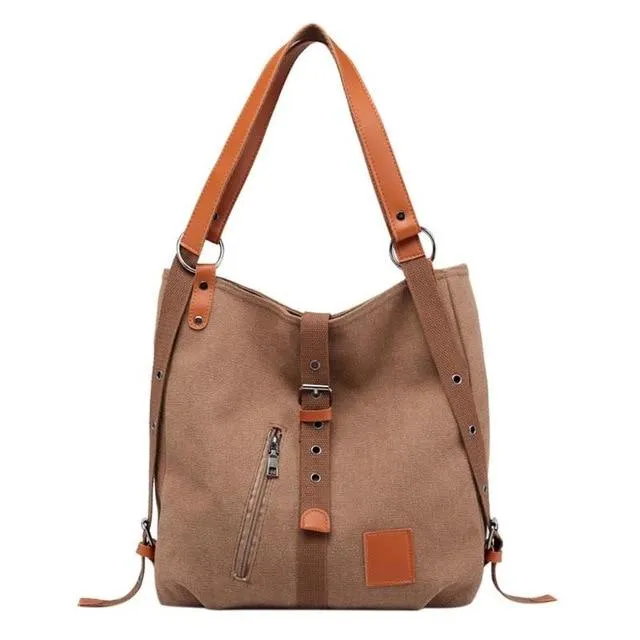 2020 fashion canvas female designer large capacity casual shoulder bag