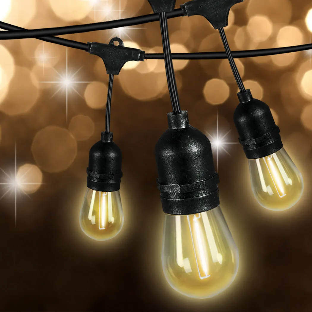 30M Festoon String Lights Xmas Wedding Party Waterproof Garden Outdoor