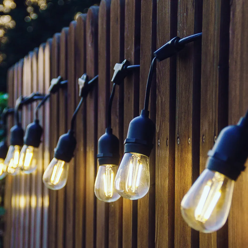 30M Festoon String Lights Xmas Wedding Party Waterproof Garden Outdoor