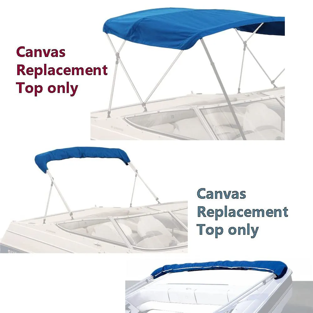 4 Bow Bimini Tops Replacement Canvas Cover (Canvas Only) Blue