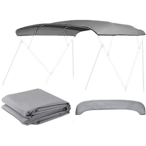 4 Bow Bimini Tops Replacement Canvas Cover (Canvas Only) Gray