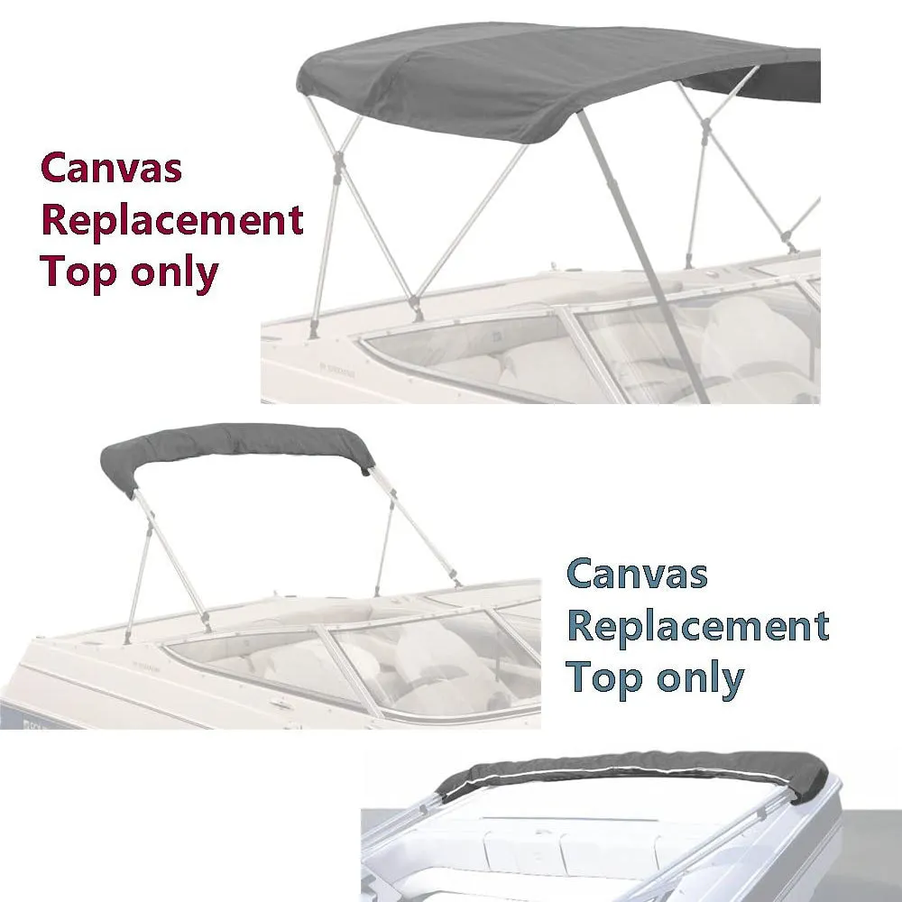 4 Bow Bimini Tops Replacement Canvas Cover (Canvas Only) Gray