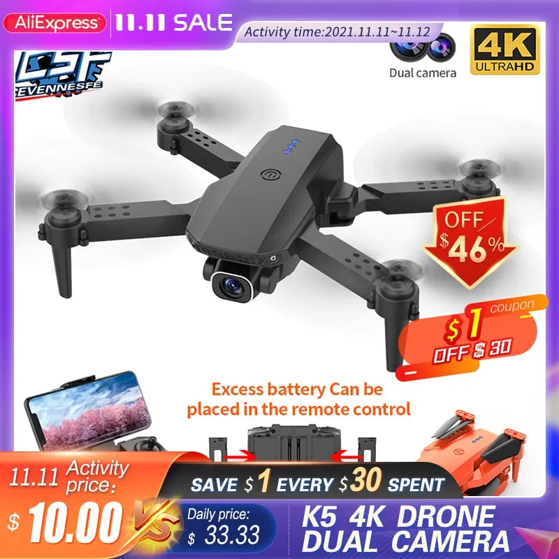 4K HD Dual Camera Drone |  FPV Pro Mini Quadcopter