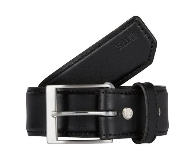 5.11 LEATHER CASUAL BELT 1.5"  PLAIN, BLACK
