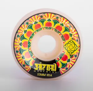 53mm Mandala Series Skate Wheels (101a Conical)