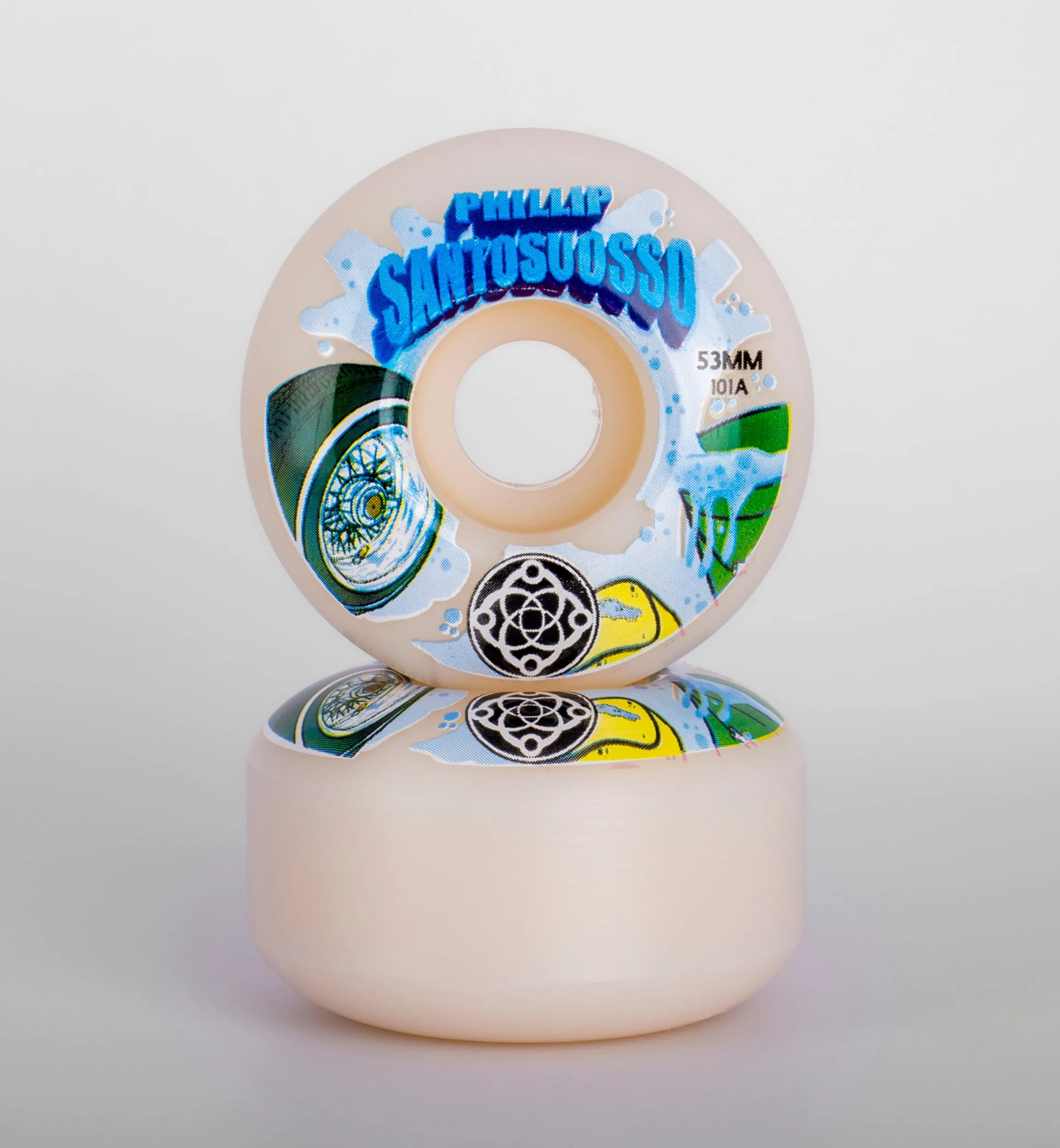 53mm Philly Santosuosso Car Wash Skate Wheels (101a Classic)