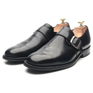 'Abington' Black Leather Monk Strap UK 8 F
