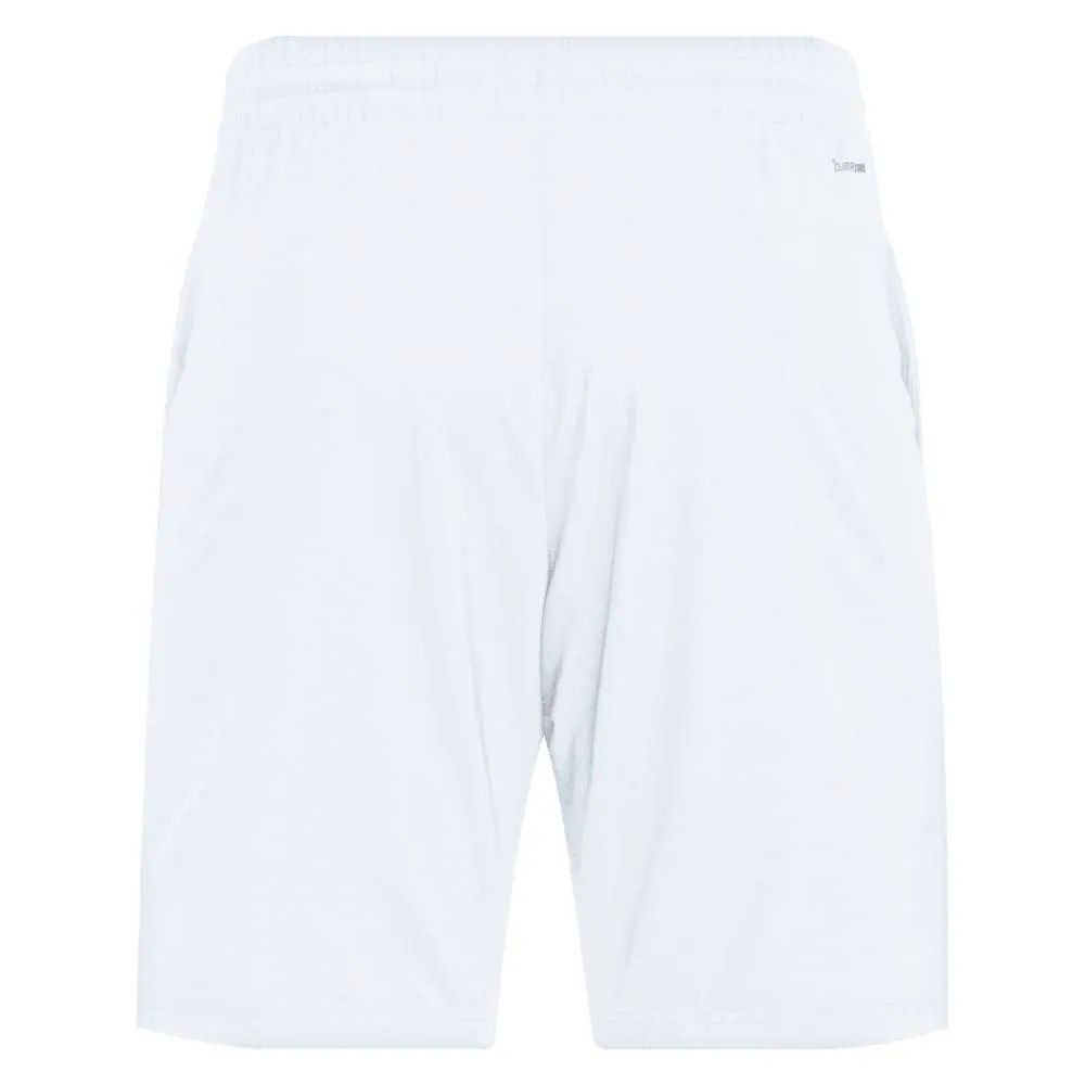 adidas Men's 3 Stripe Club Short 9-Inch(White)