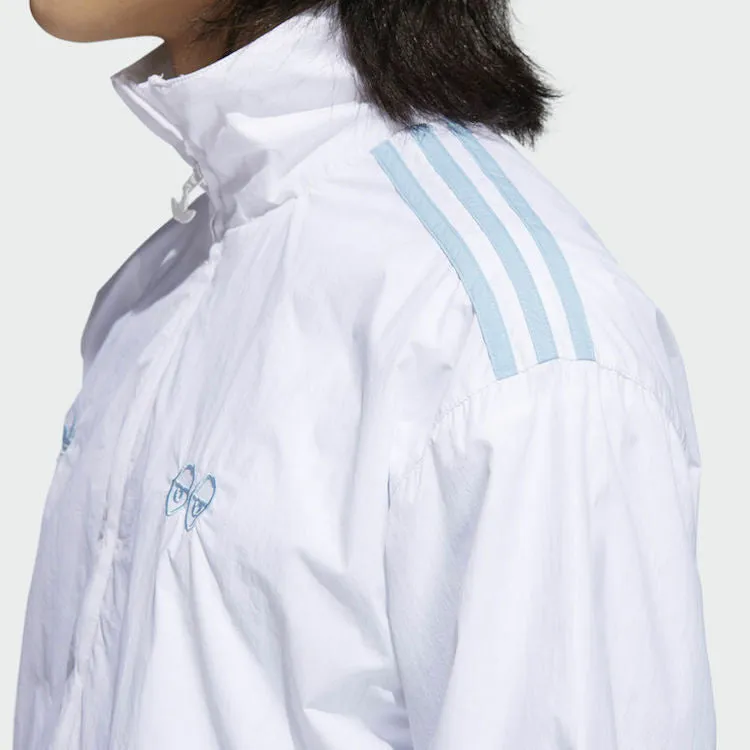 Adidas Skateboarding X Krooked Track Jacket White/Clear Blue