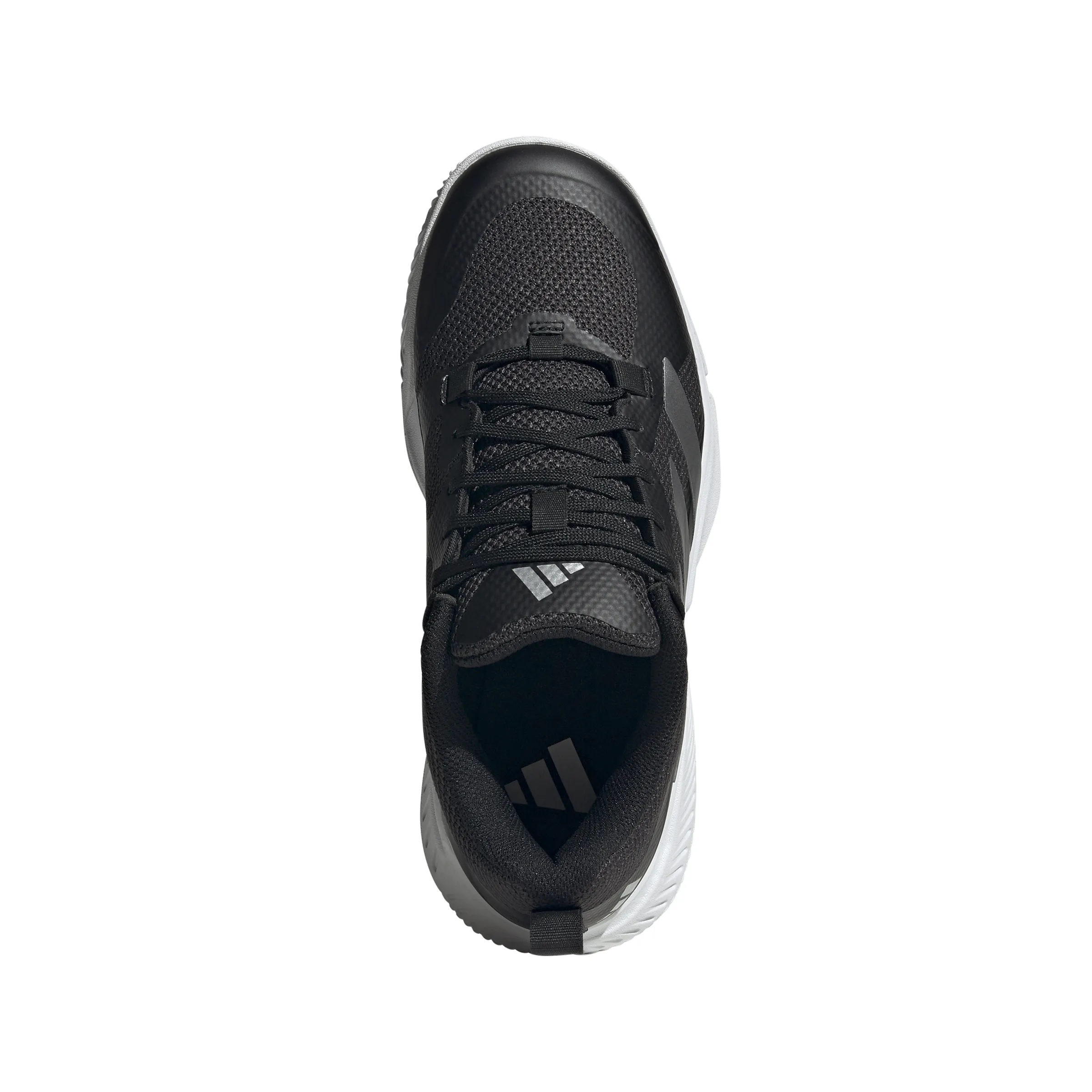 Adidas Womens Court Team Bounce 2.0 Indoor Shoes - White/Black