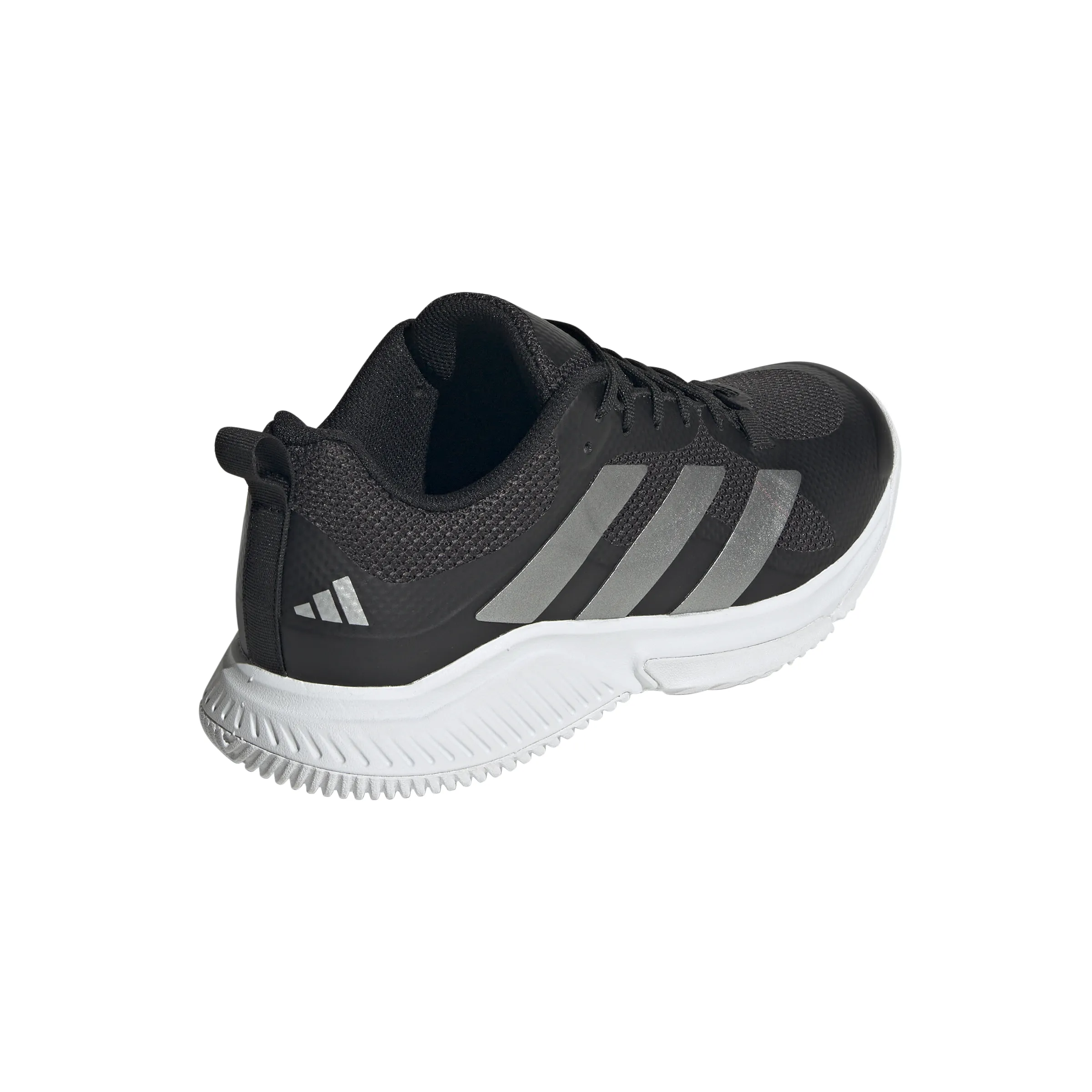 Adidas Womens Court Team Bounce 2.0 Indoor Shoes - White/Black