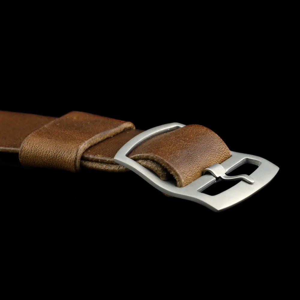 Adjustable One-Piece Leather Watch Strap, Vintage 402