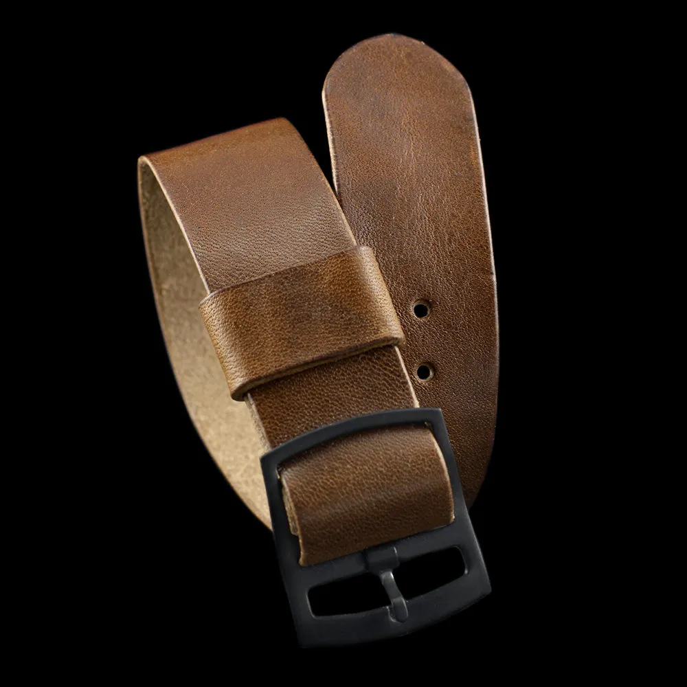 Adjustable One-Piece Leather Watch Strap, Vintage 402