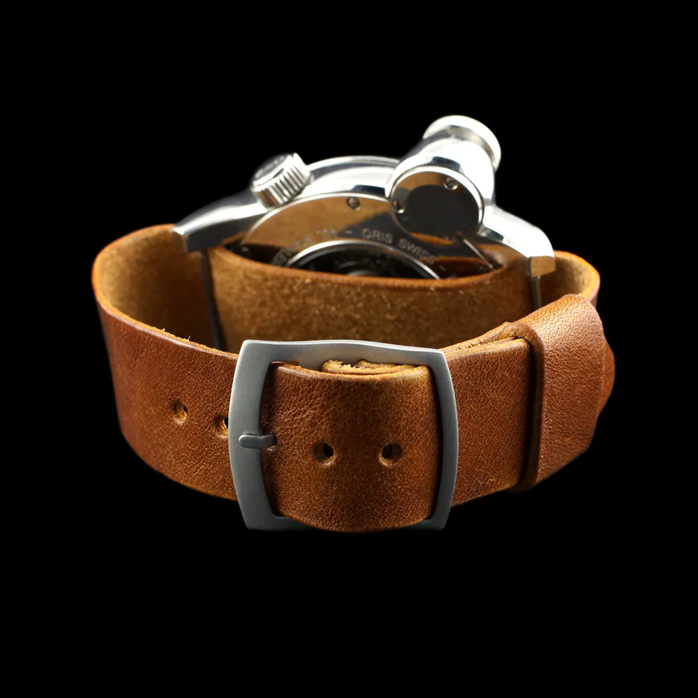 Adjustable One-Piece Leather Watch Strap, Vintage 403