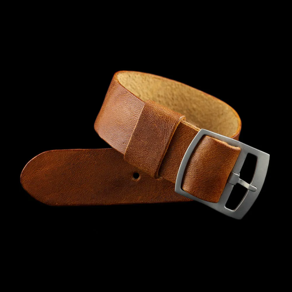 Adjustable One-Piece Leather Watch Strap, Vintage 403