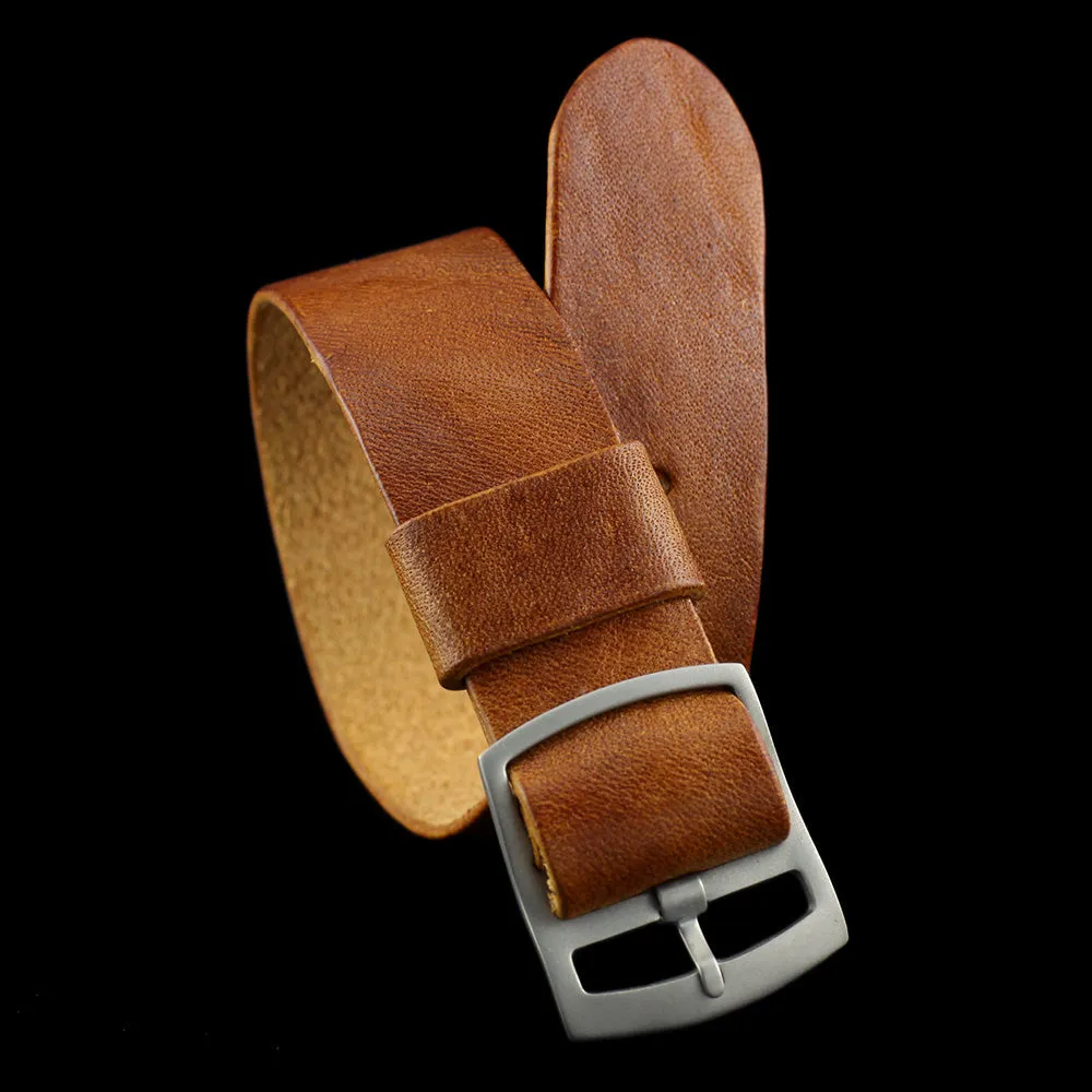 Adjustable One-Piece Leather Watch Strap, Vintage 403