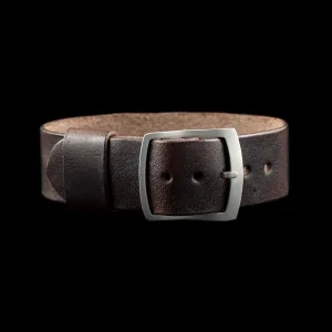 Adjustable One-Piece Leather Watch Strap, Vintage 405