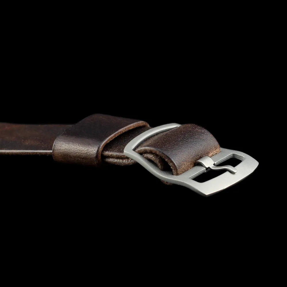 Adjustable One-Piece Leather Watch Strap, Vintage 405