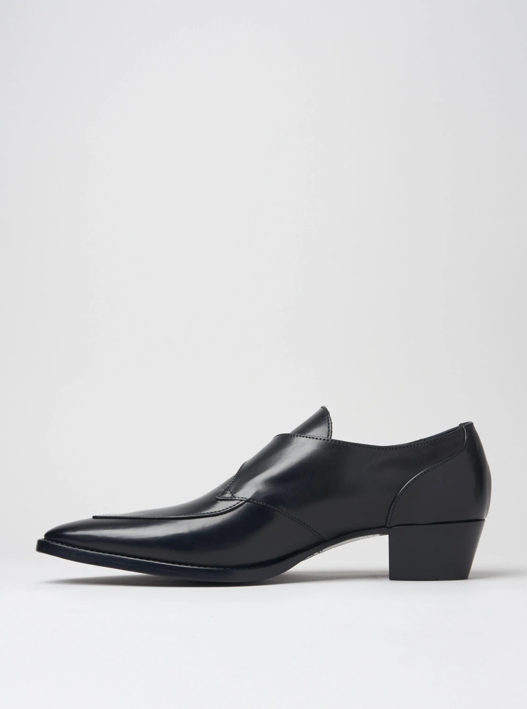 ADRIAN 30MM MONK-STRAP IN BLACK CALFSKIN LEATHER