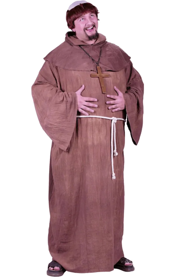 Adult Medieval Monk Costume (Plus Size)