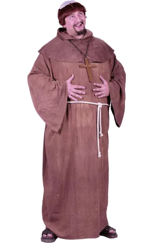 Adult Medieval Monk Costume (Plus Size)