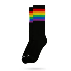 American Socks Rainbow Pride (Black) - Mid High