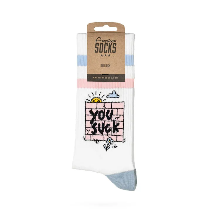 American Socks You Suck - Mid High