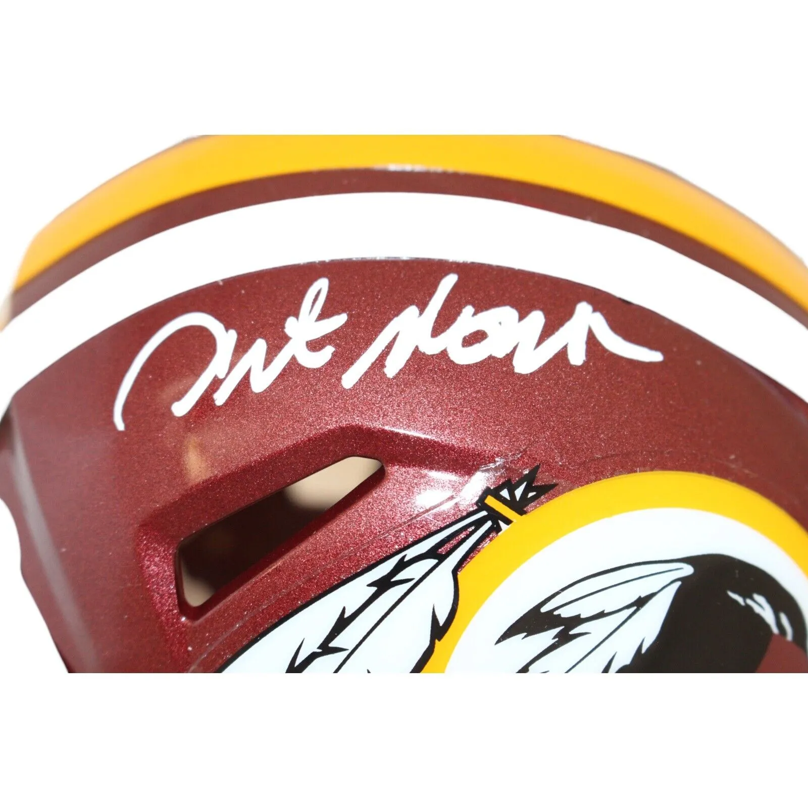 Art Monk Autographed/Signed Washington Redskins HOF Mini Helmet Beckett 43039