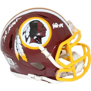 Art Monk Autographed/Signed Washington Redskins HOF Mini Helmet Beckett 43039