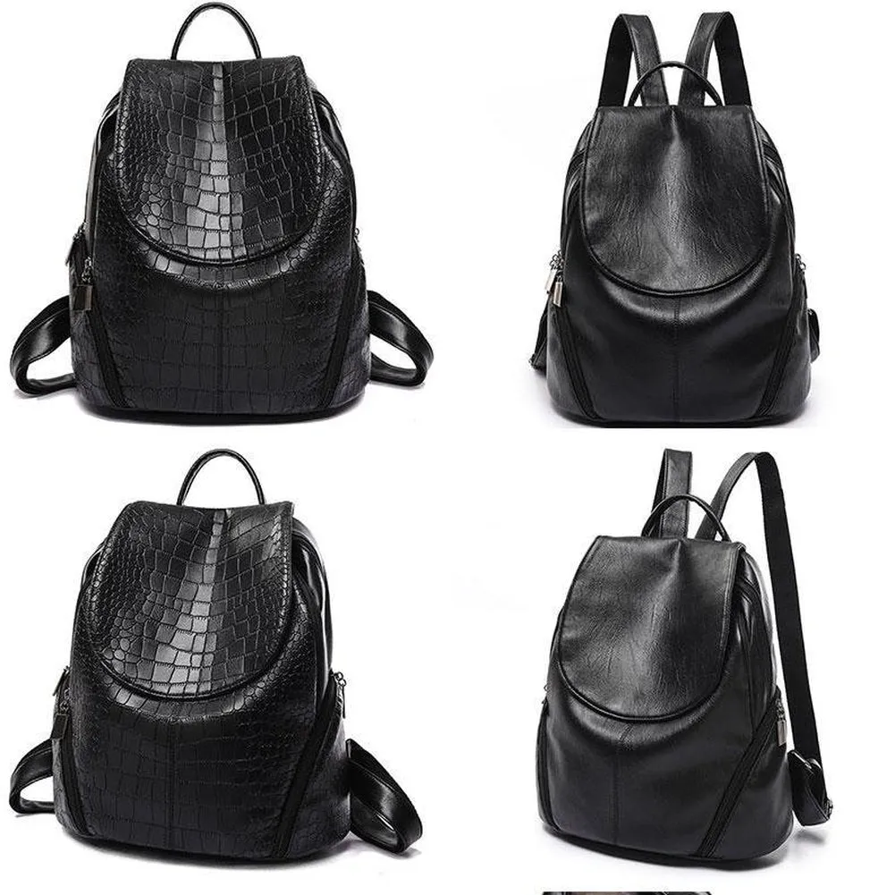 Backpack & Handbag Set  <br>Vegan-Leather