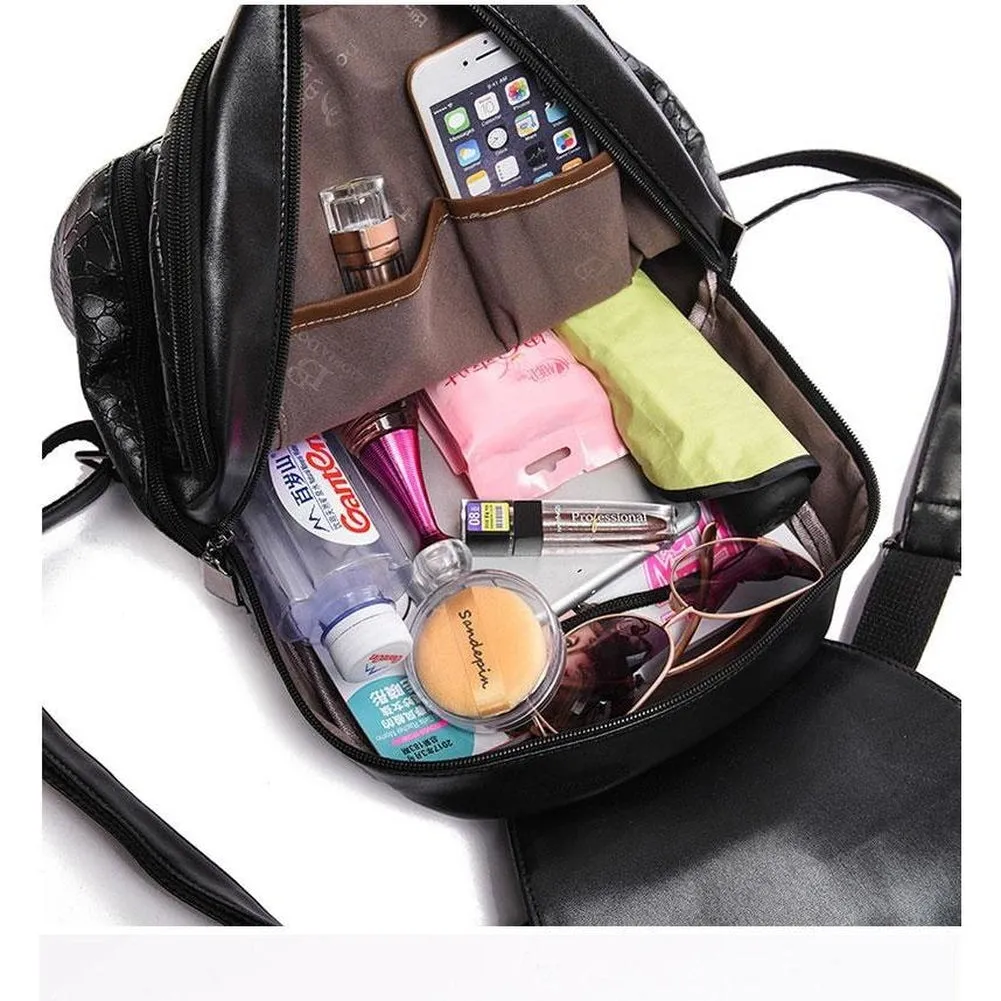 Backpack & Handbag Set  <br>Vegan-Leather