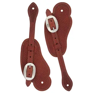Basket Stamped Cowboy Spur Straps