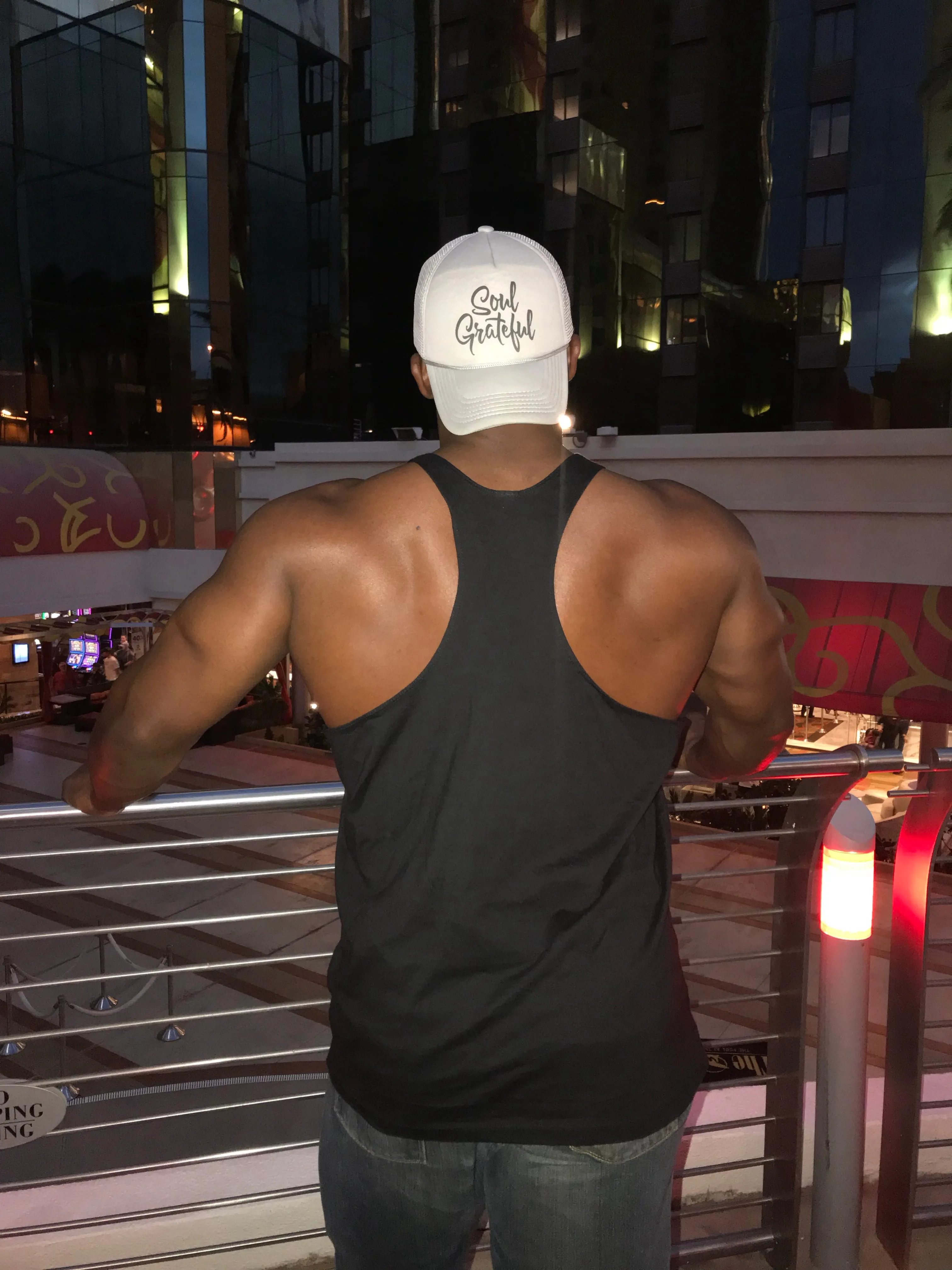 Be Soul Grateful Athletic Cut Workout Tank Top
