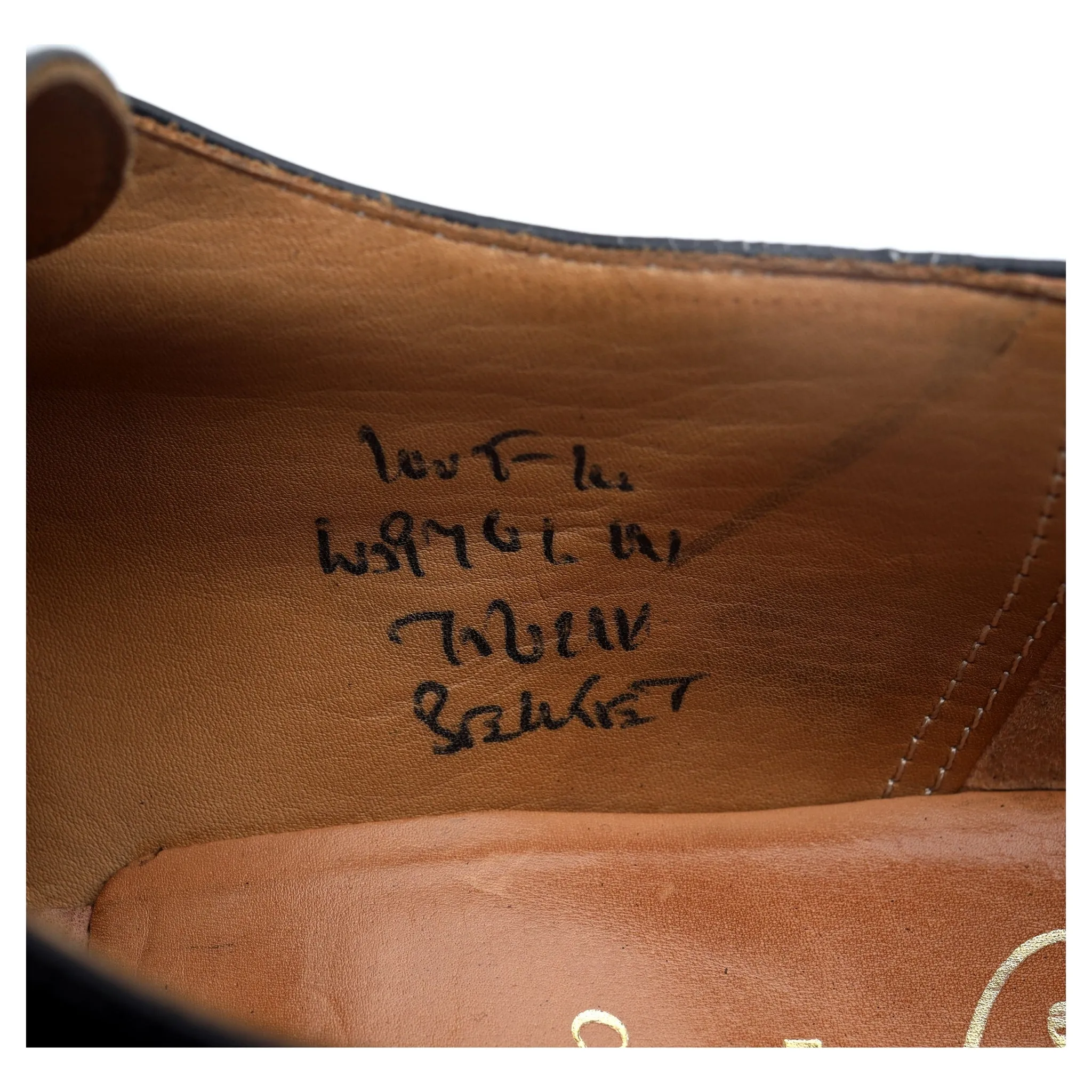 'Becket' Black Leather Monk Strap UK 10 F