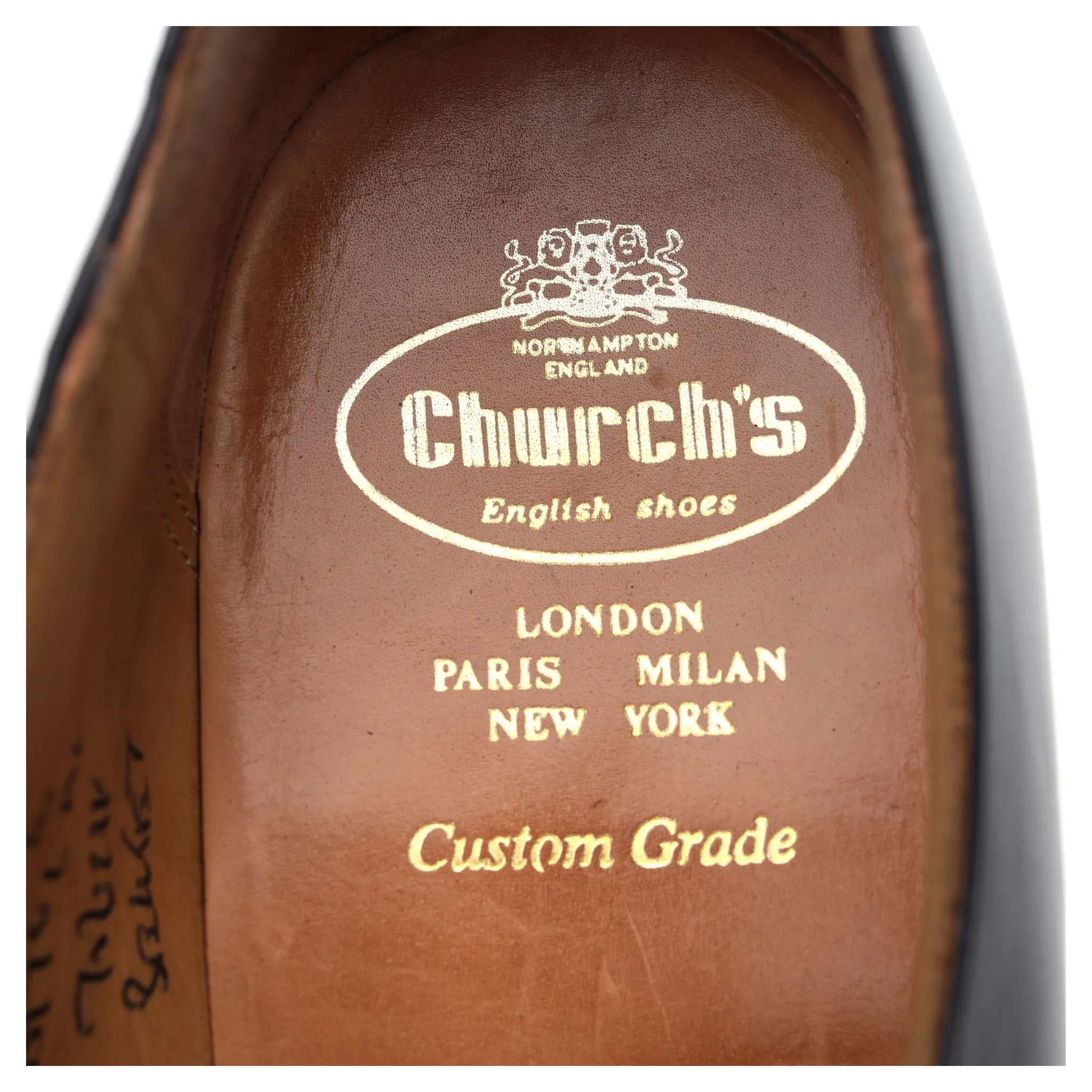 'Becket' Black Leather Monk Strap UK 10 F