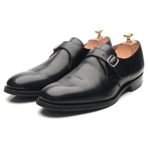 'Becket' Black Leather Monk Strap UK 10 F