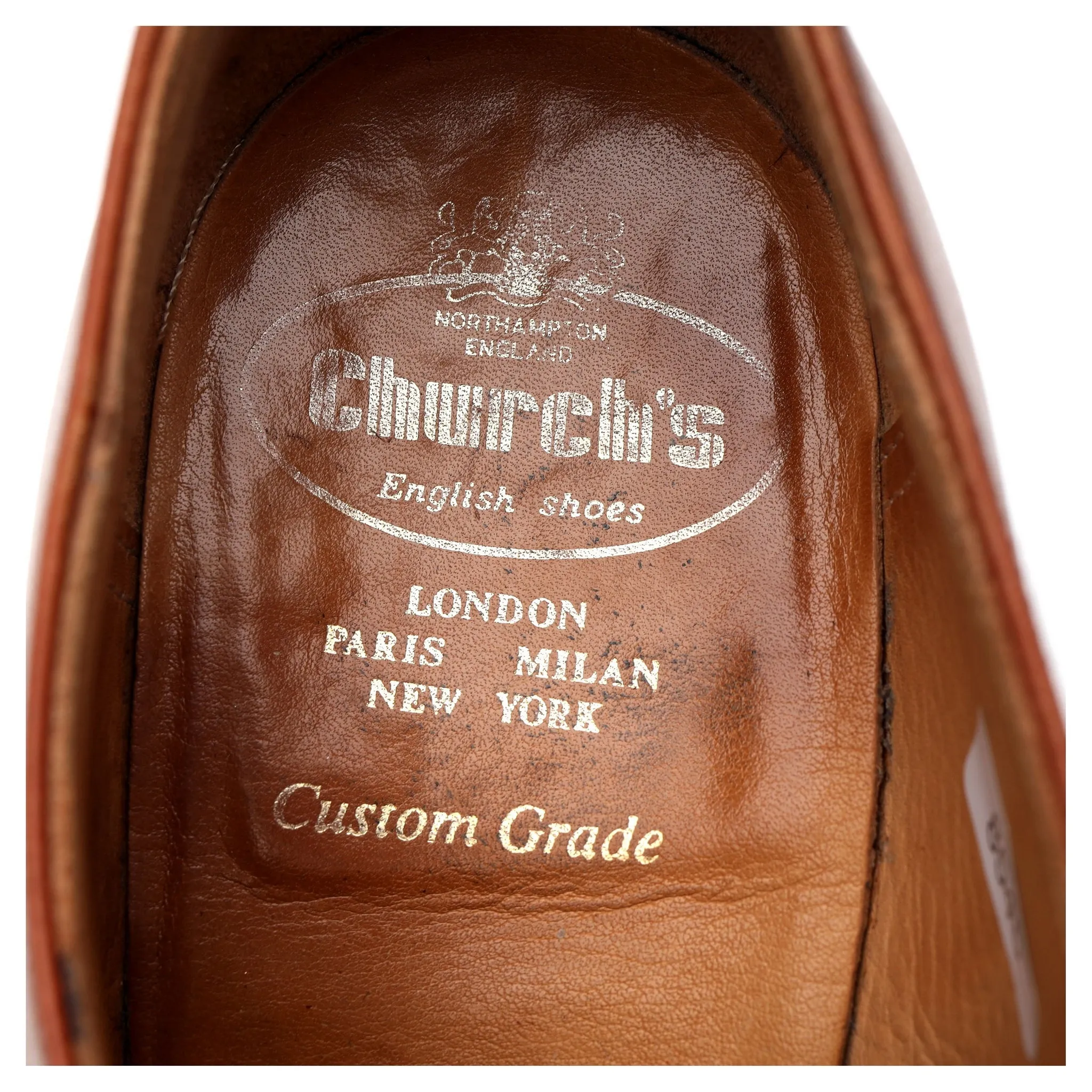 'Becket' Tan Brown Leather Monk Strap UK 7.5 F