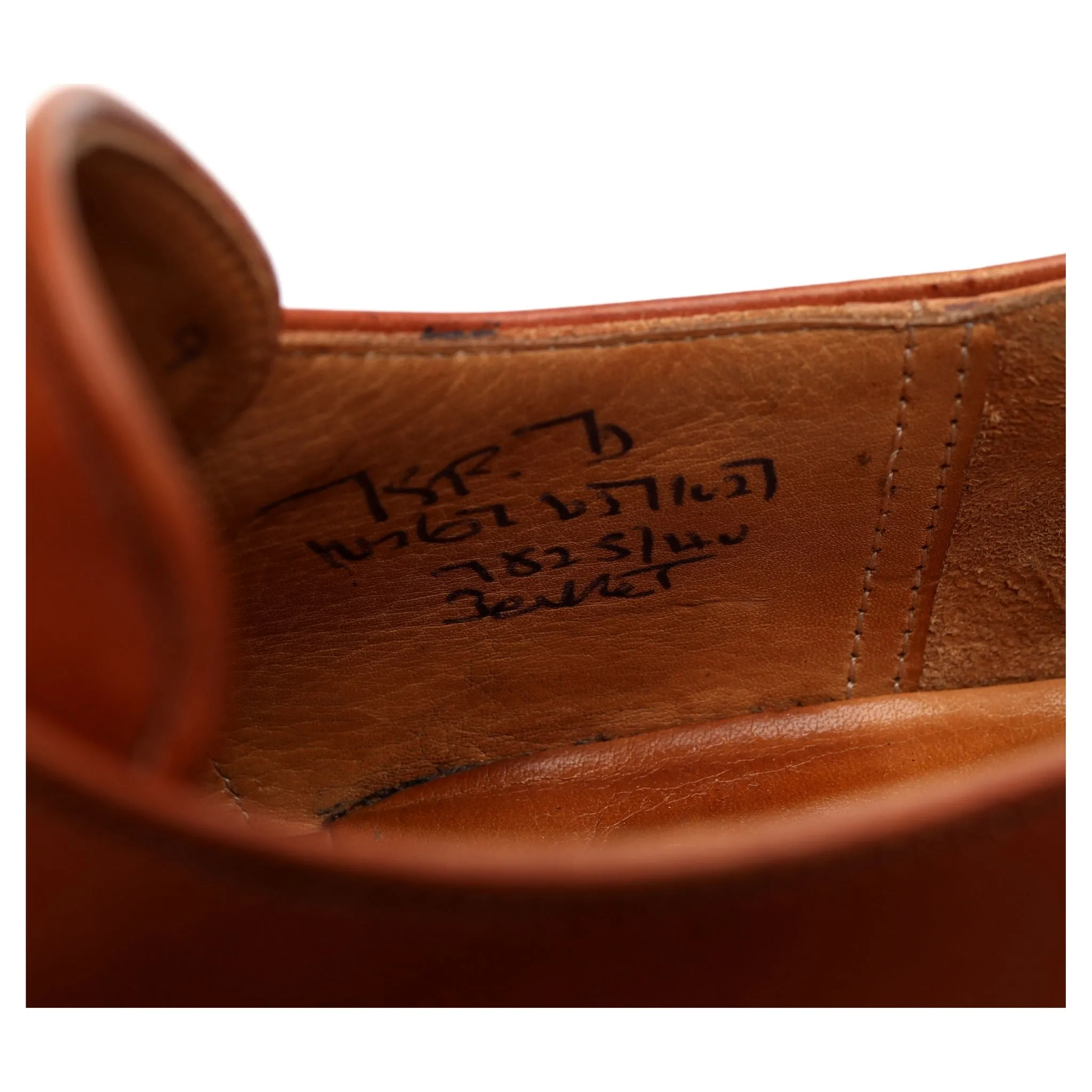 'Becket' Tan Brown Leather Monk Strap UK 7.5 F