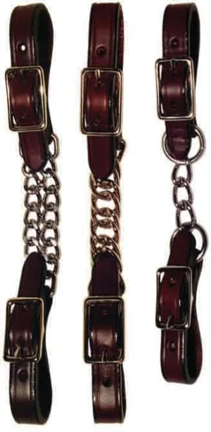 Berlin Custom Leather Dark Oil Curb Chain