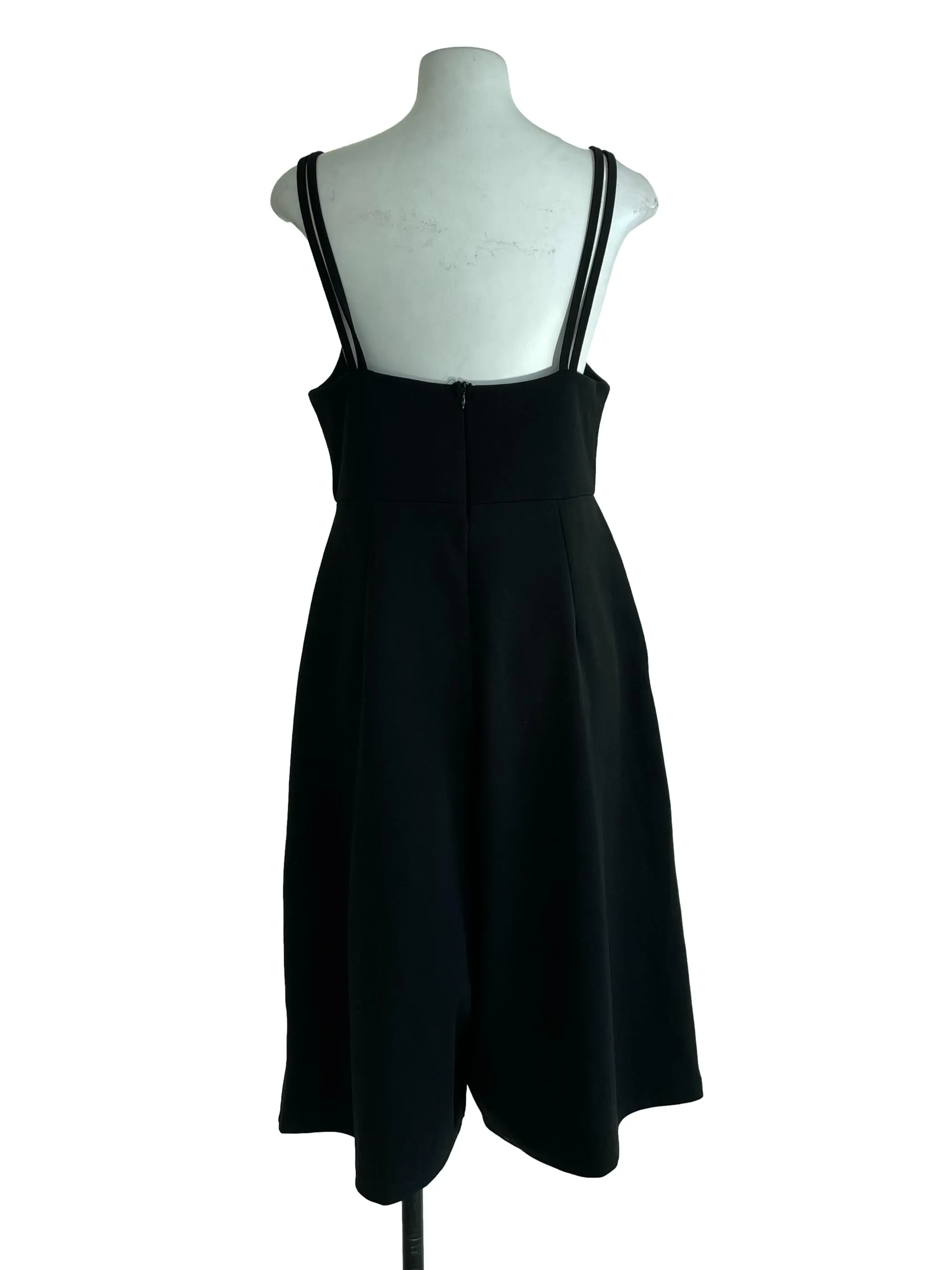 Black Double Straps Romper
