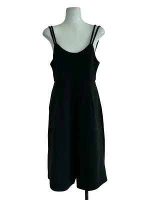 Black Double Straps Romper
