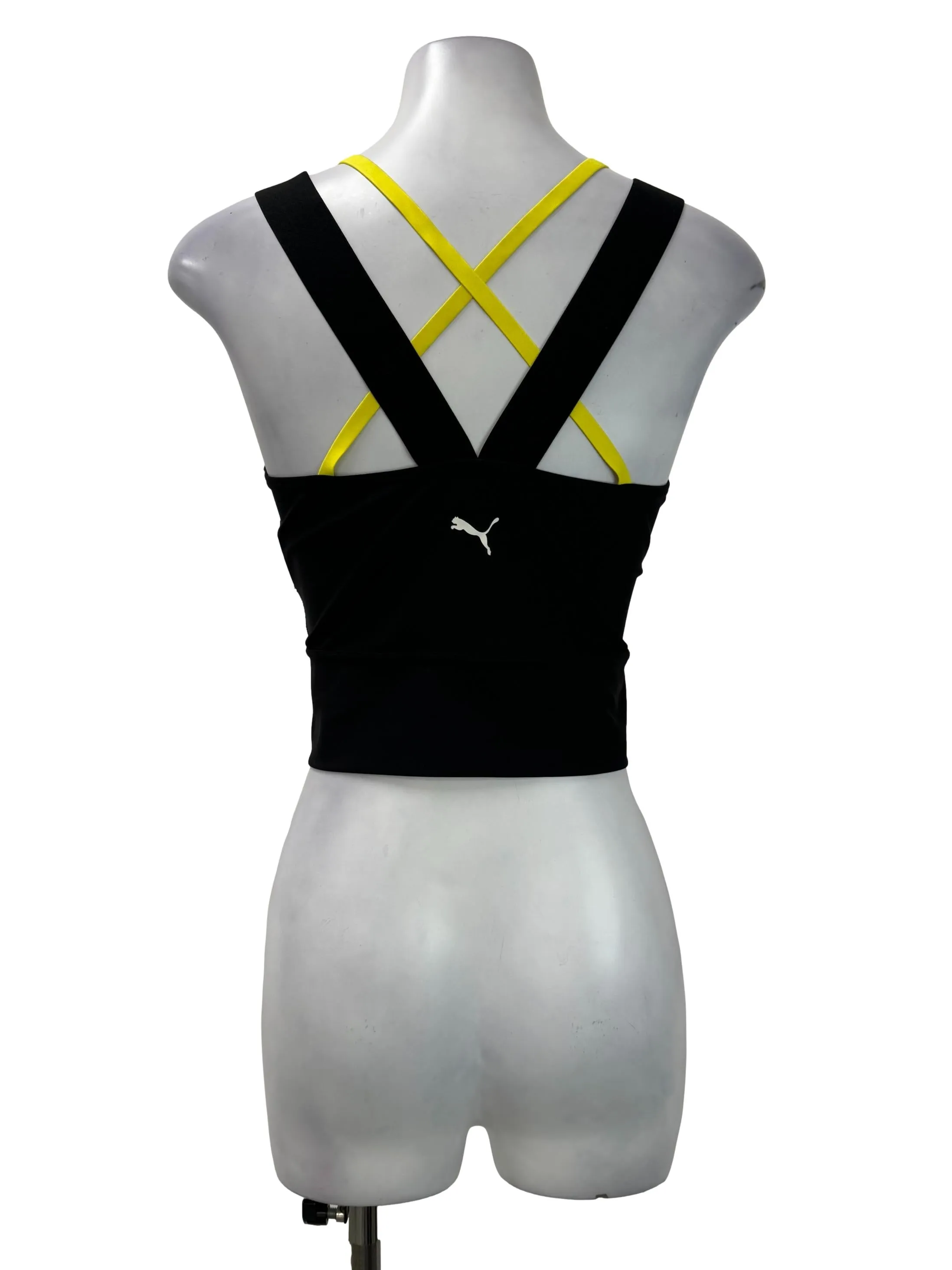 Black Double Straps Tank Bra
