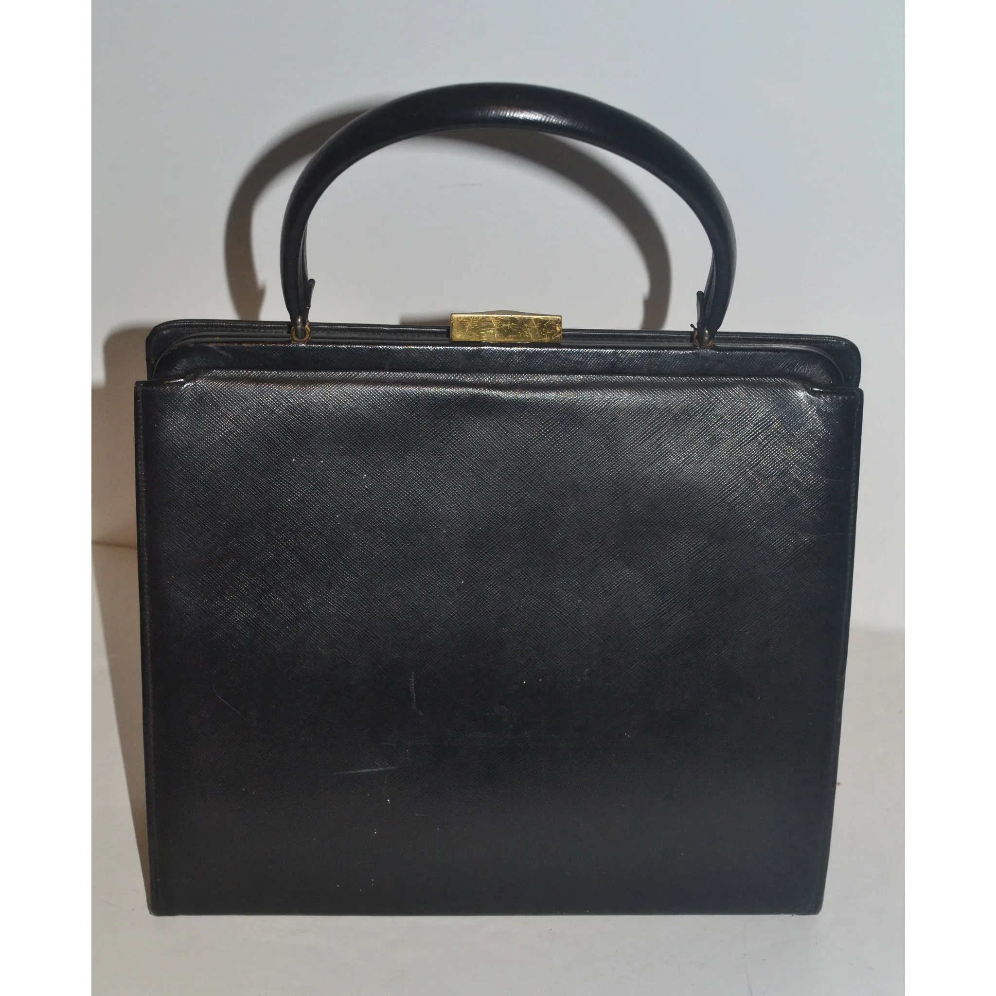 Black Vegan Leather Tiger Eye Black Purse By Stacy