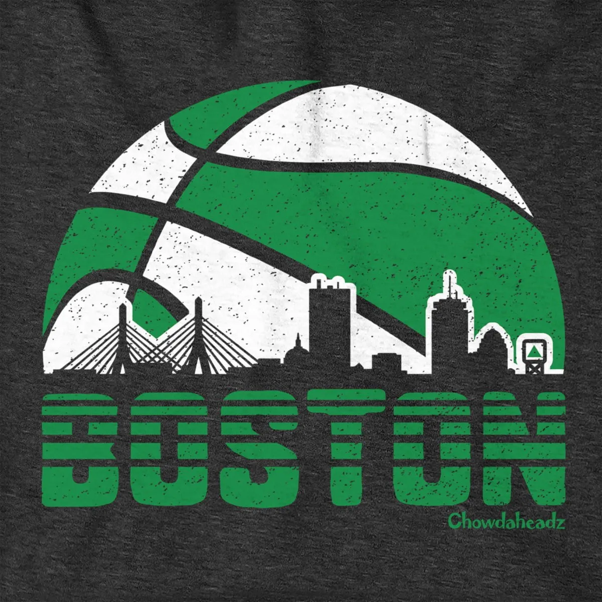 Boston Basketball Skyline Hoodie